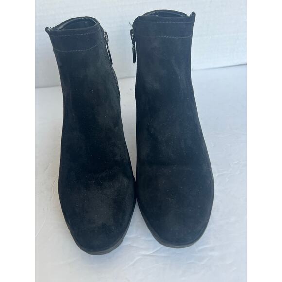 Blondo Valli 2.0 Black Suede Waterproof Zip Ankle Booties 8M - Picture 3 of 12